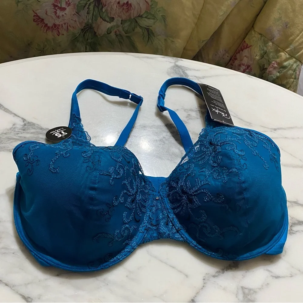 Playtex Teal Blue Lace Underwire‎ Women's Bra